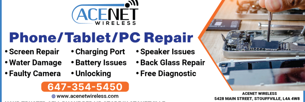 ACENET WIRELESS - We Repair & Unlock Phones/Tablets/Laptops